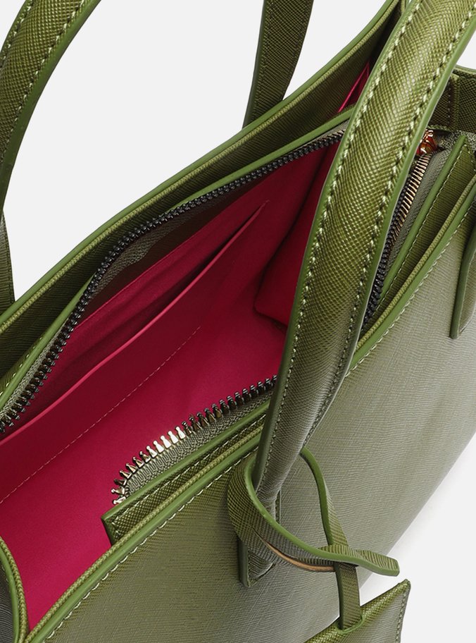 Bolsa Verde Musgo Tote Grande