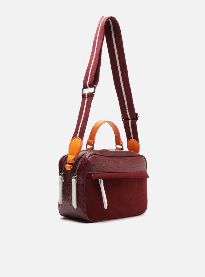 Bolsa Tiracolo Vermelha Prione Média Laranja