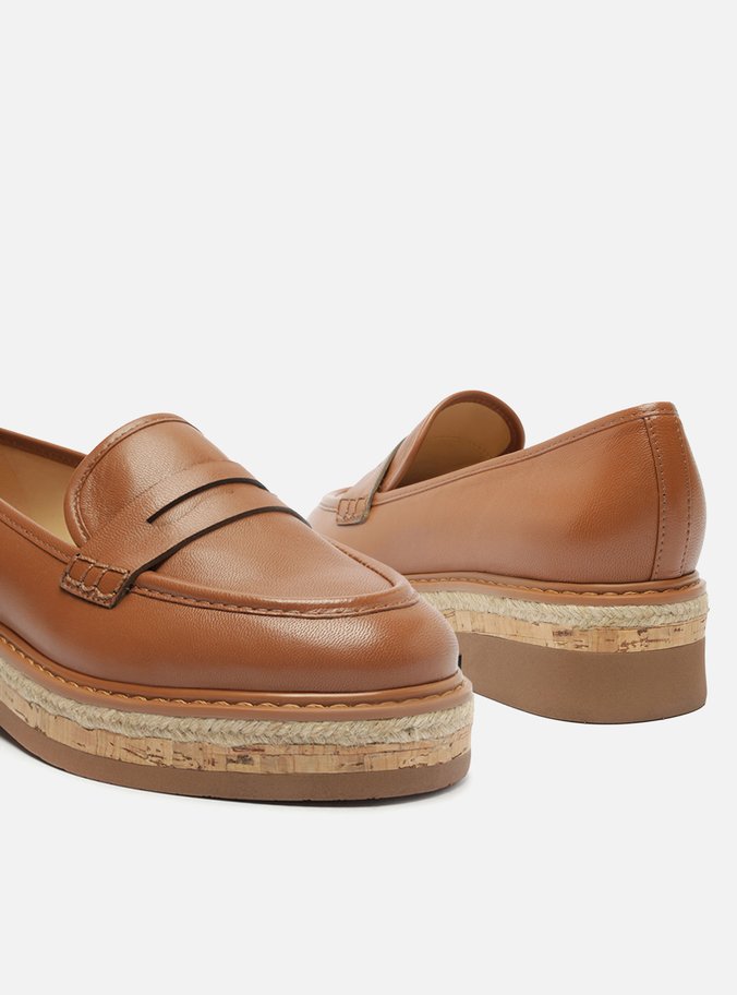 Mocassim Marrom Couro Natural