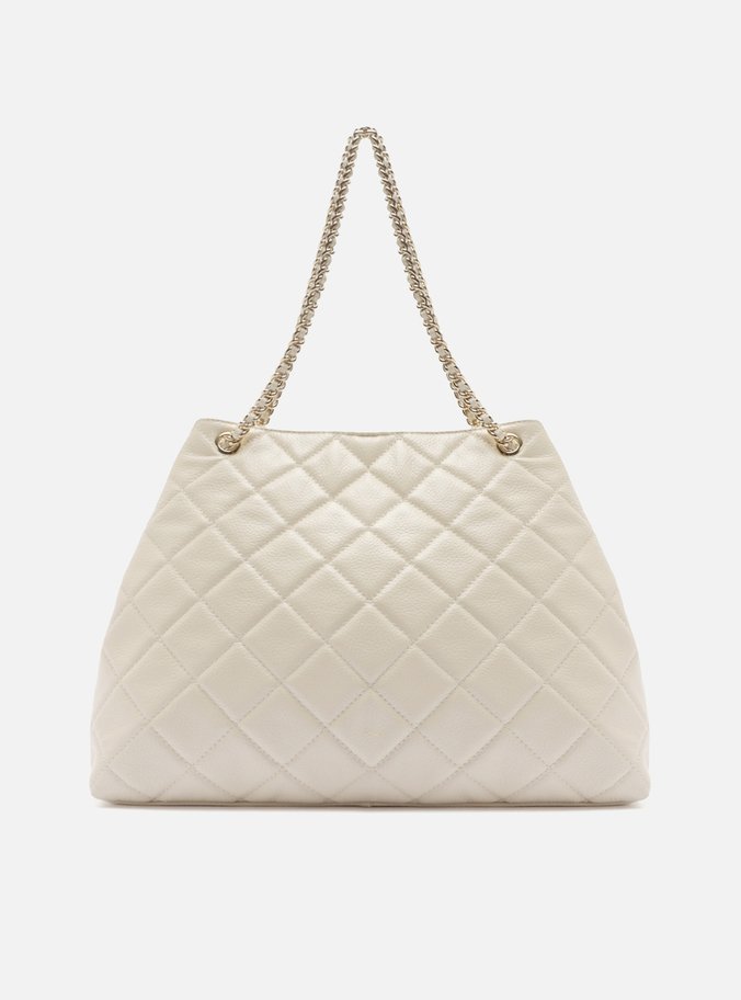 Bolsa Tote Branca Couro Matelassê Gab Grande