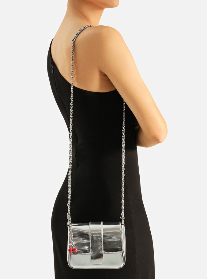 Bolsa Tiracolo Prata Pequena Cereja