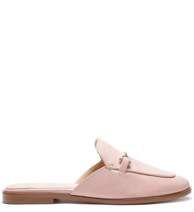 Mule Mocassim Couro Sugar Blush