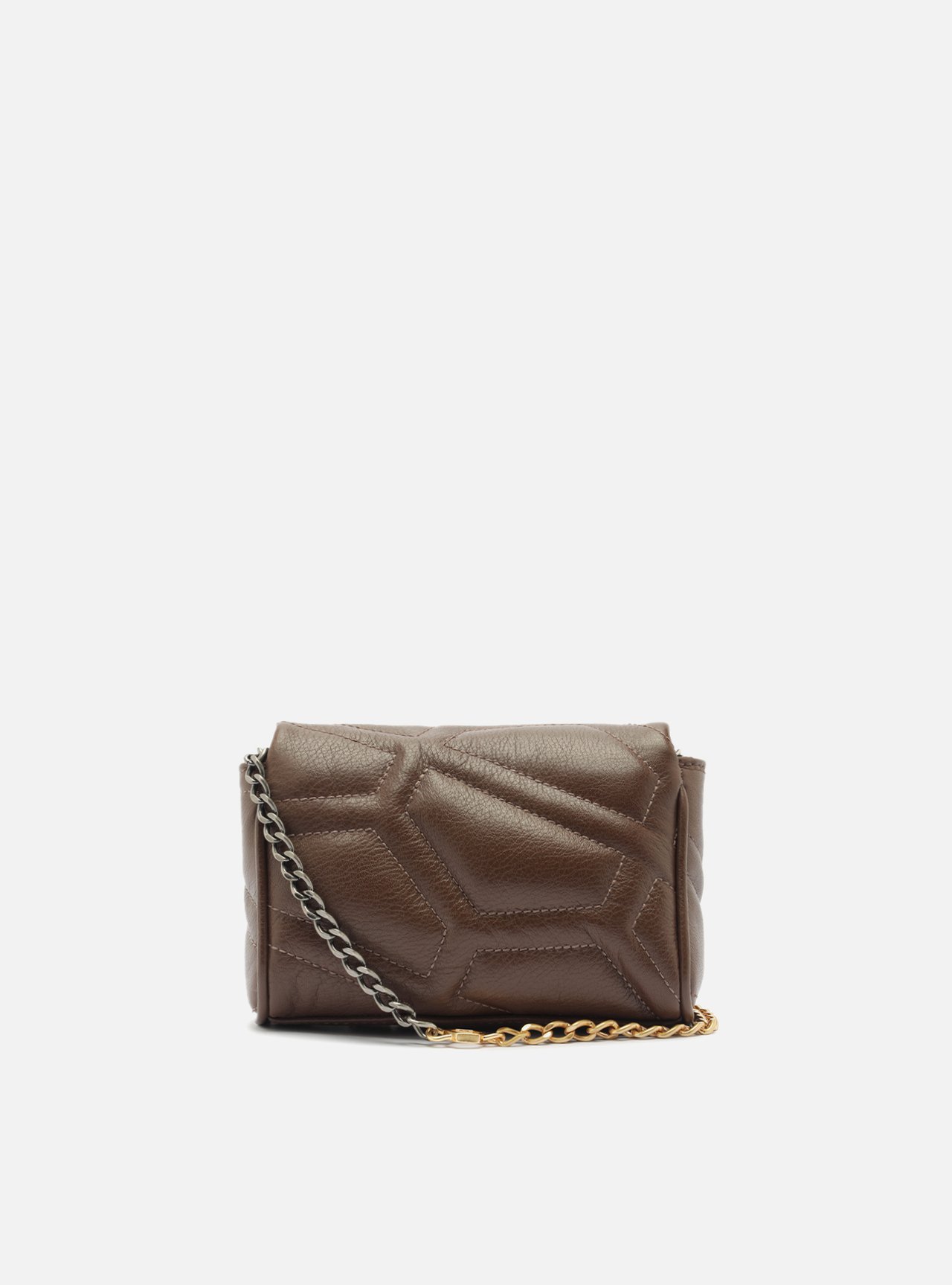 Bolsa Tiracolo Marrom Couro Emma Pequena — foto 3