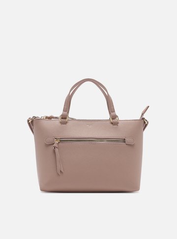 Bolsa Tote Rosa Média Bolso