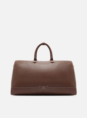 Bolsa de Viagem Marrom Couro  Grande