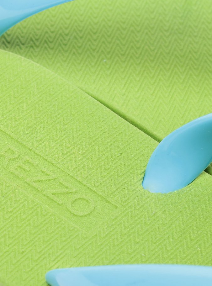 Kit Chinelo de Dedo Verde Multicolorido Brizza