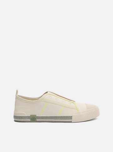 Tênis Slip On Off-White Lona Collab Alme