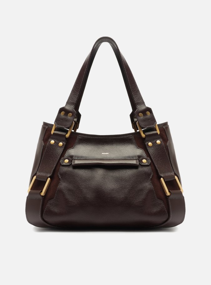 Bolsa Tote Marrom Couro Gretha Grande