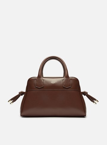Bolsa Bowling Marrom Média Tiras Ponteiras