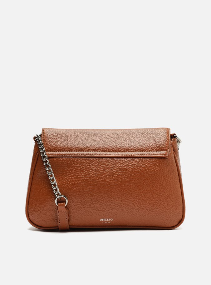 Bolsa Tiracolo Marrom Caramel Verona Pequena Corrente