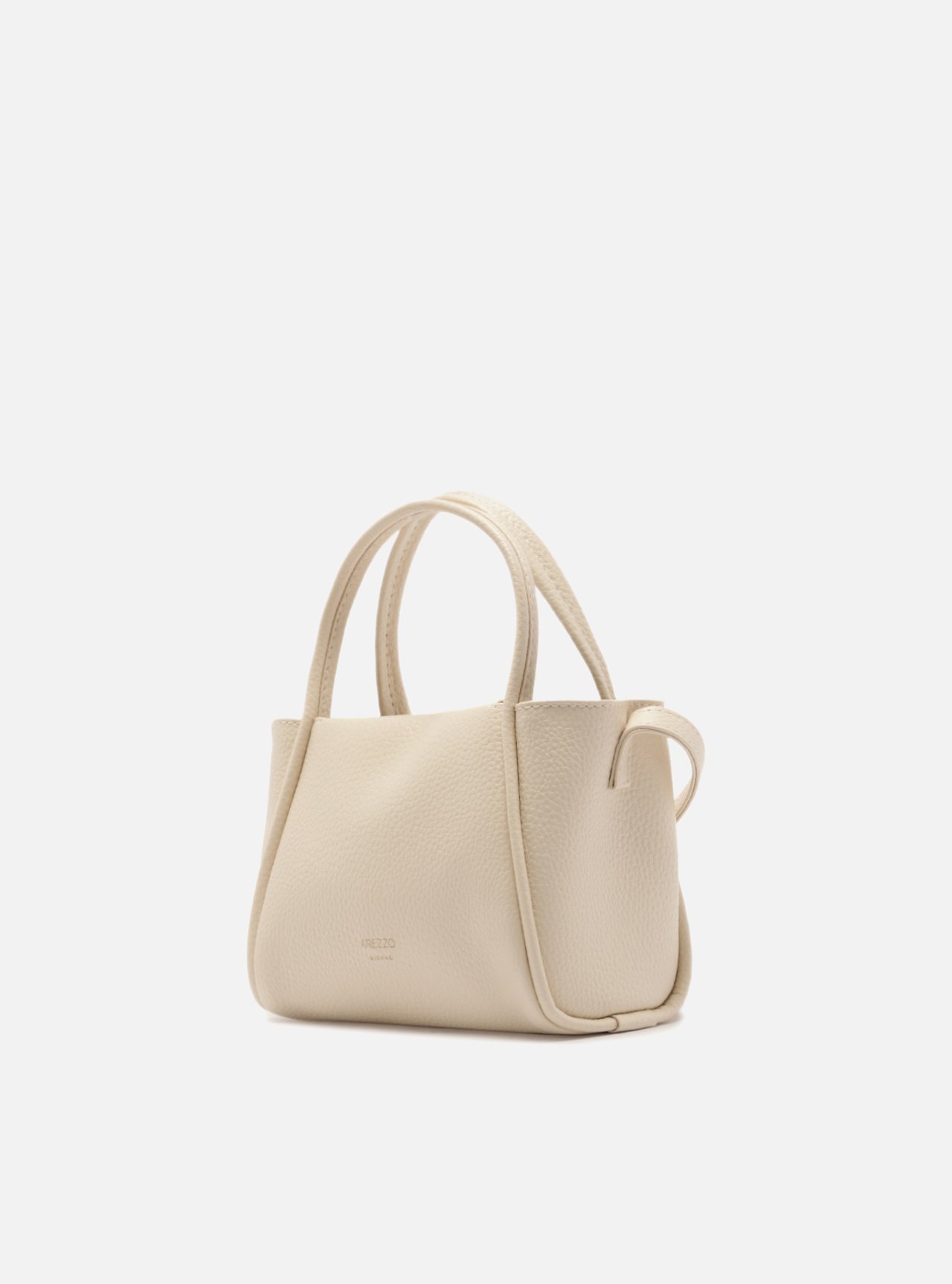 Bolsa Tote Off White Pequena Granulada — foto 2