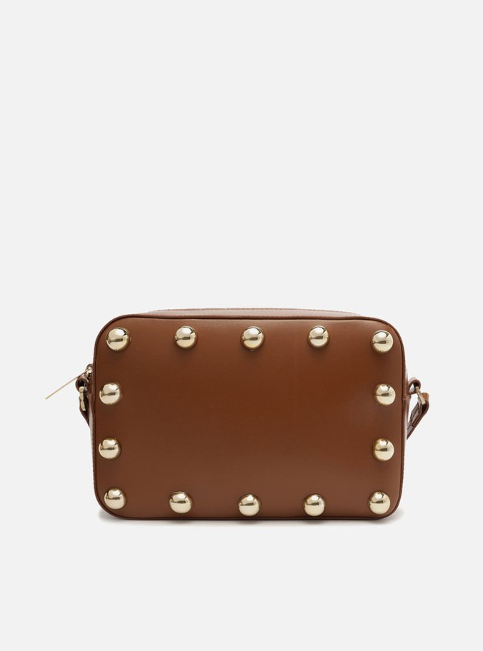 Bolsa Tiracolo Marrom Jordana Média Rebites