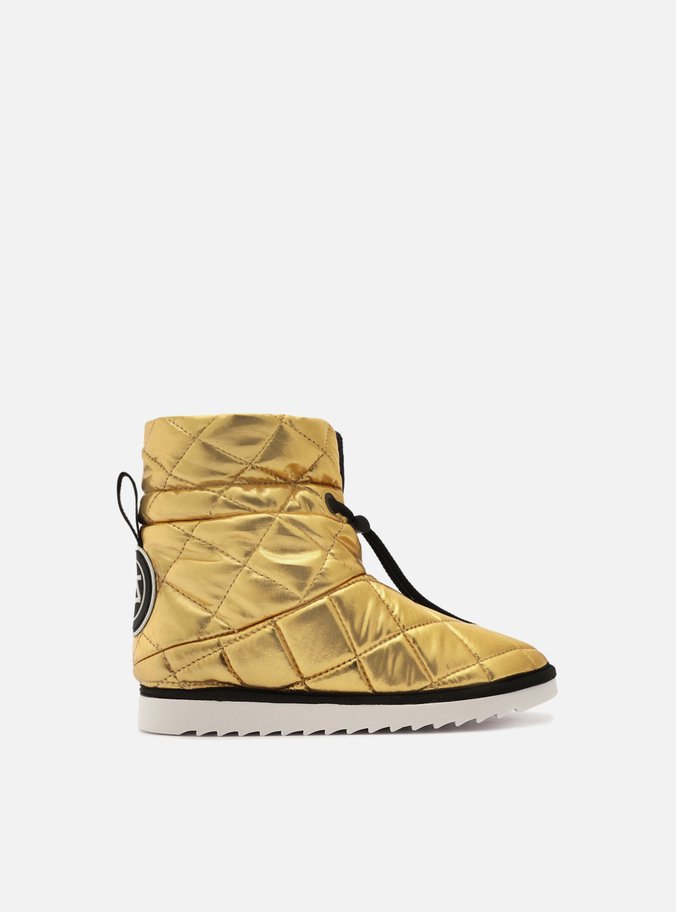 Bota Infantil Dourada Nylon Estofada