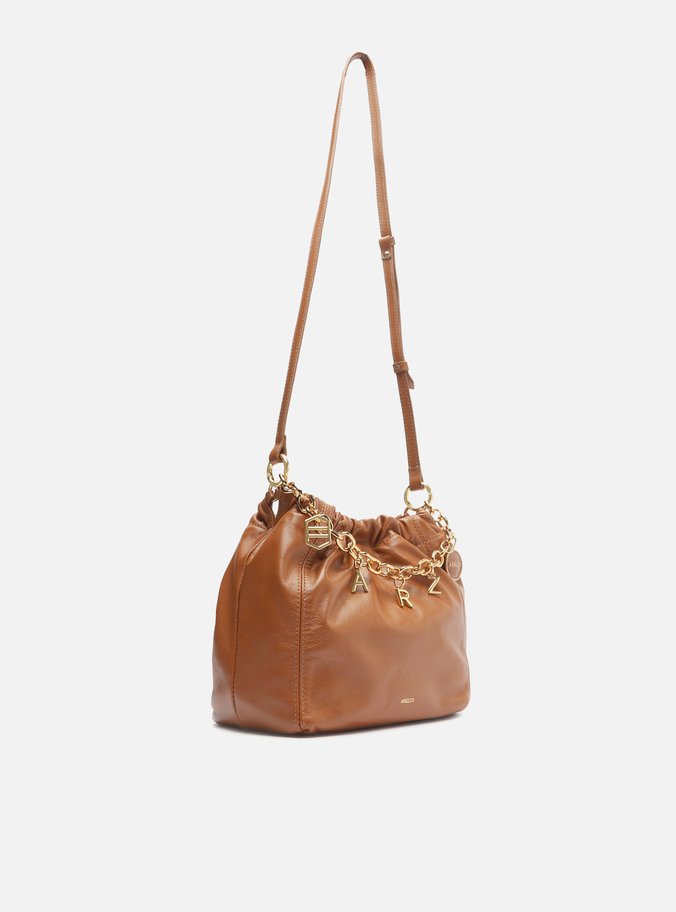 Bolsa Tiracolo Marrom Couro Olívia Pequena