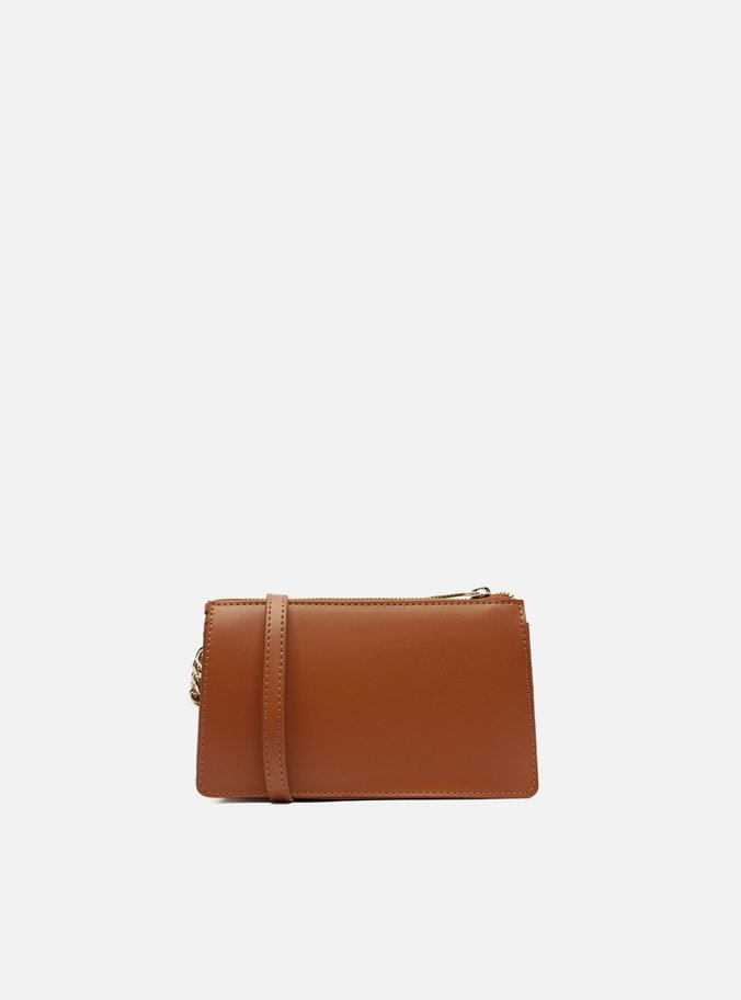 Bolsa Tiracolo Marrom Pequena Costuras