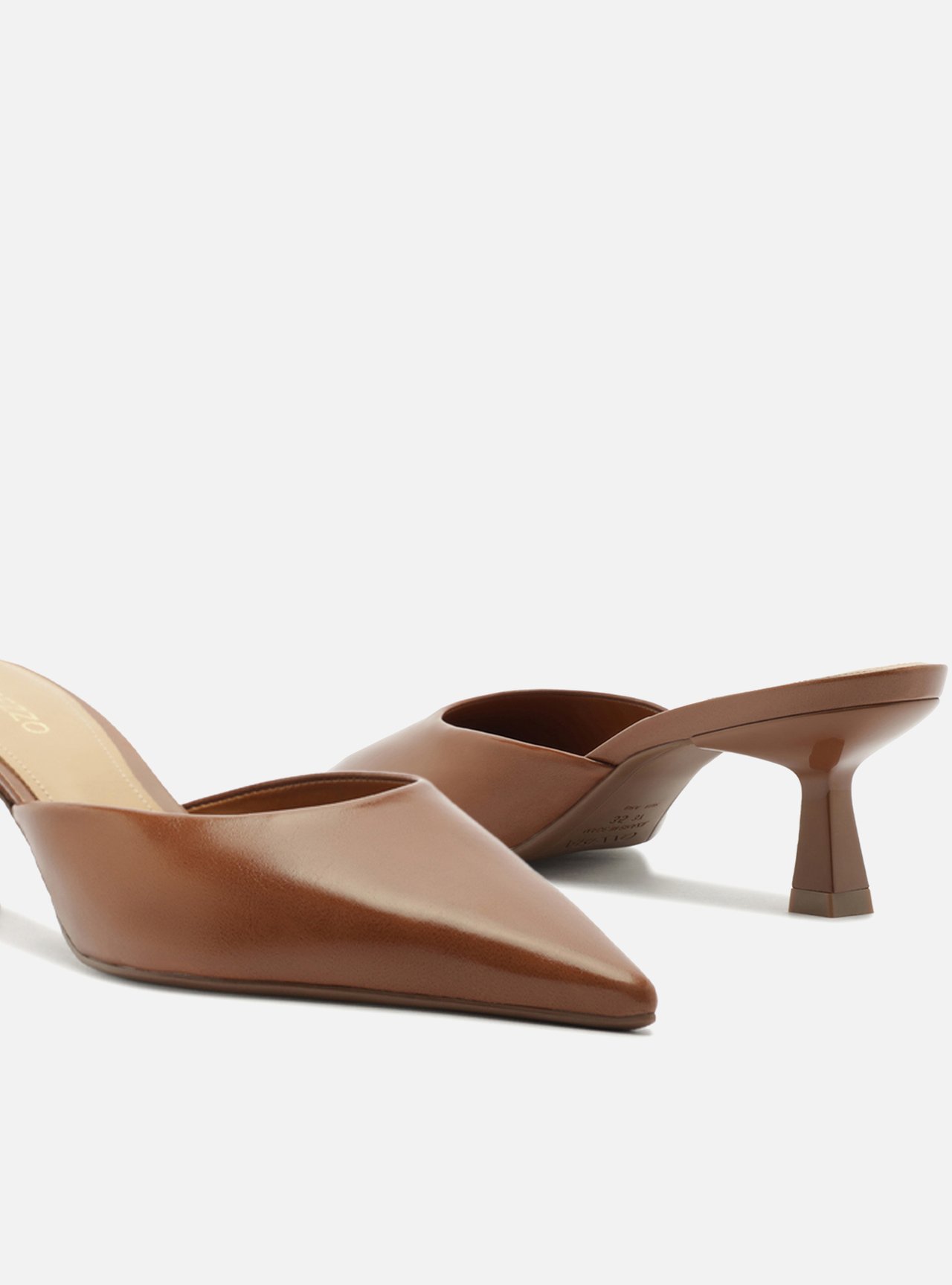 Mule Marrom Salto Fino — foto 4