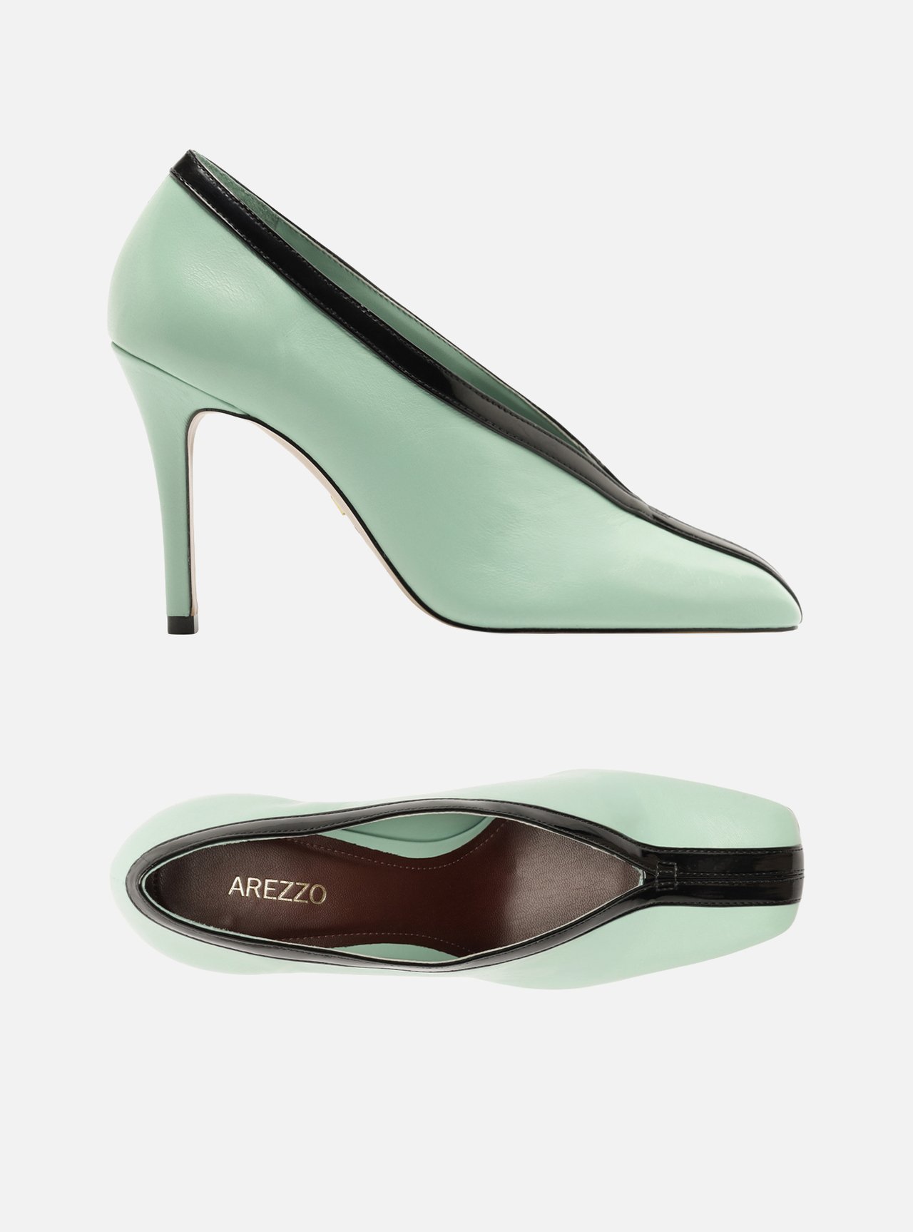 Scarpin Multicolorido Salto Fino Bico Quadrado — foto 5