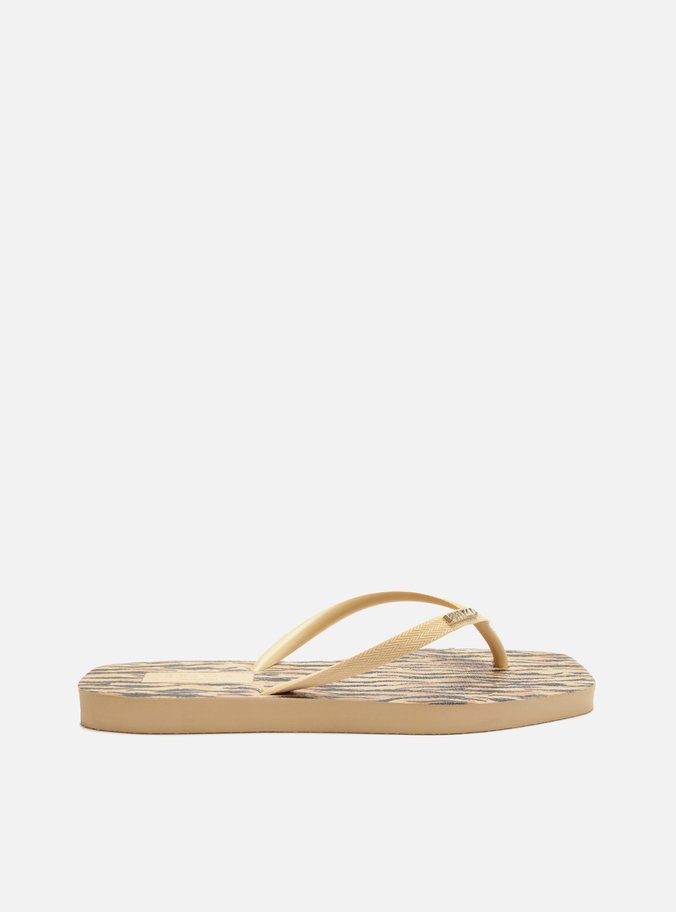 Chinelo de Dedo Animal Print Square Brizza