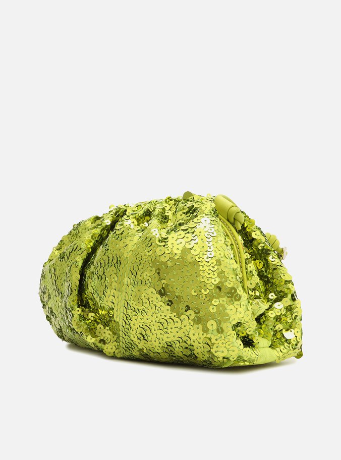 Bolsa Tiracolo Verde Aria Pequena Paetê