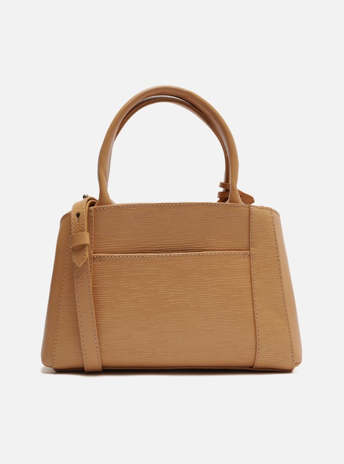 Bolsa Tote Nude Couro Wave Bella Pequena