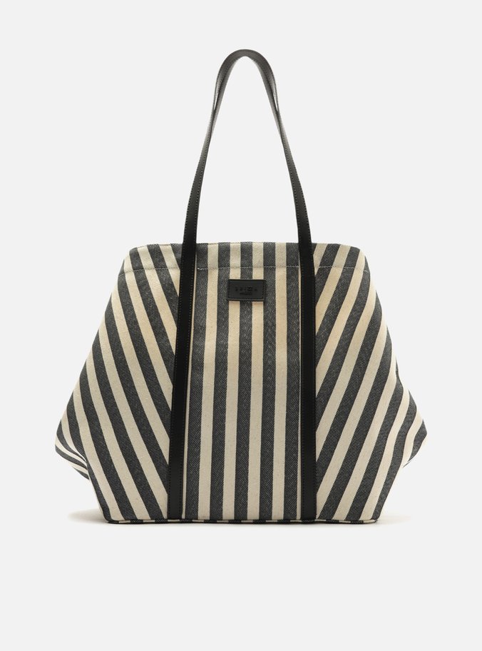 Bolsa Shopping Grande Preto Listras