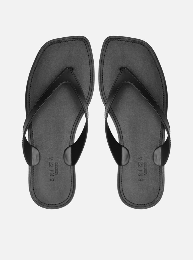 Chinelo de Dedo Preto Tira V Brizza