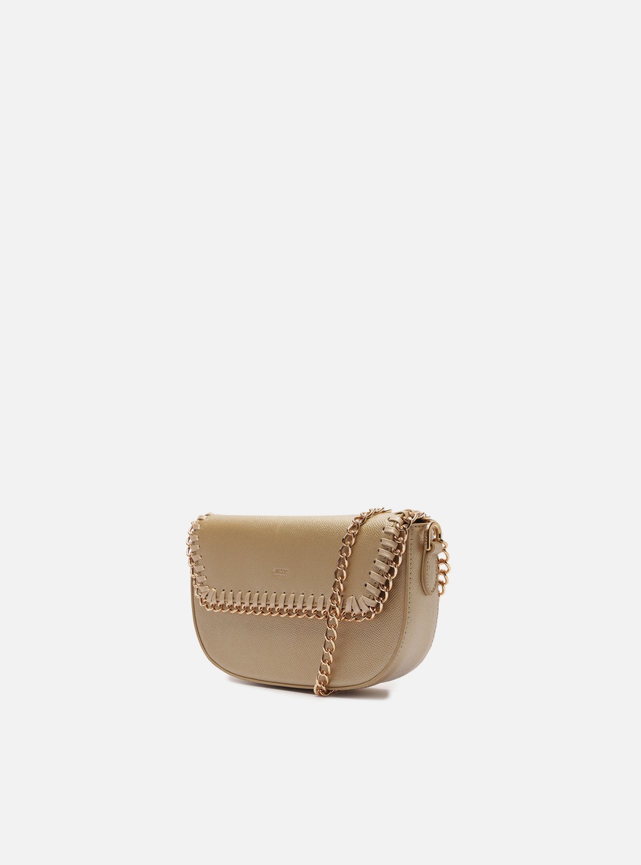 Bolsa Tiracolo Marrom Pequena Corrente — foto 2