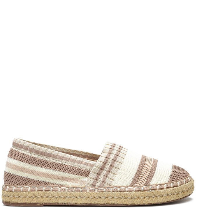 Alpargata Tricot Listras Nude