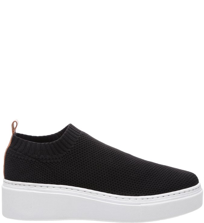 Tênis Slip On Preto Tricot