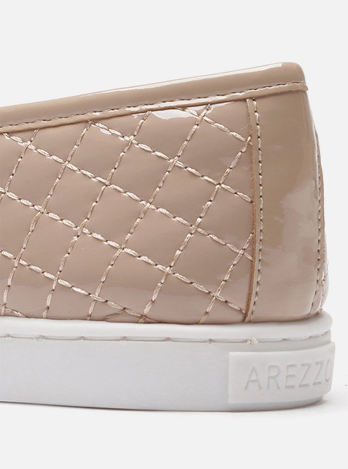 Slip-on Matelassê Verniz Nude Rose