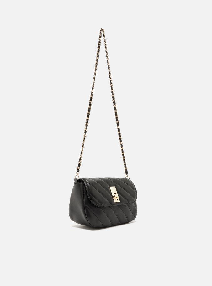 Bolsa Tiracolo Preta Pequena Matelassê