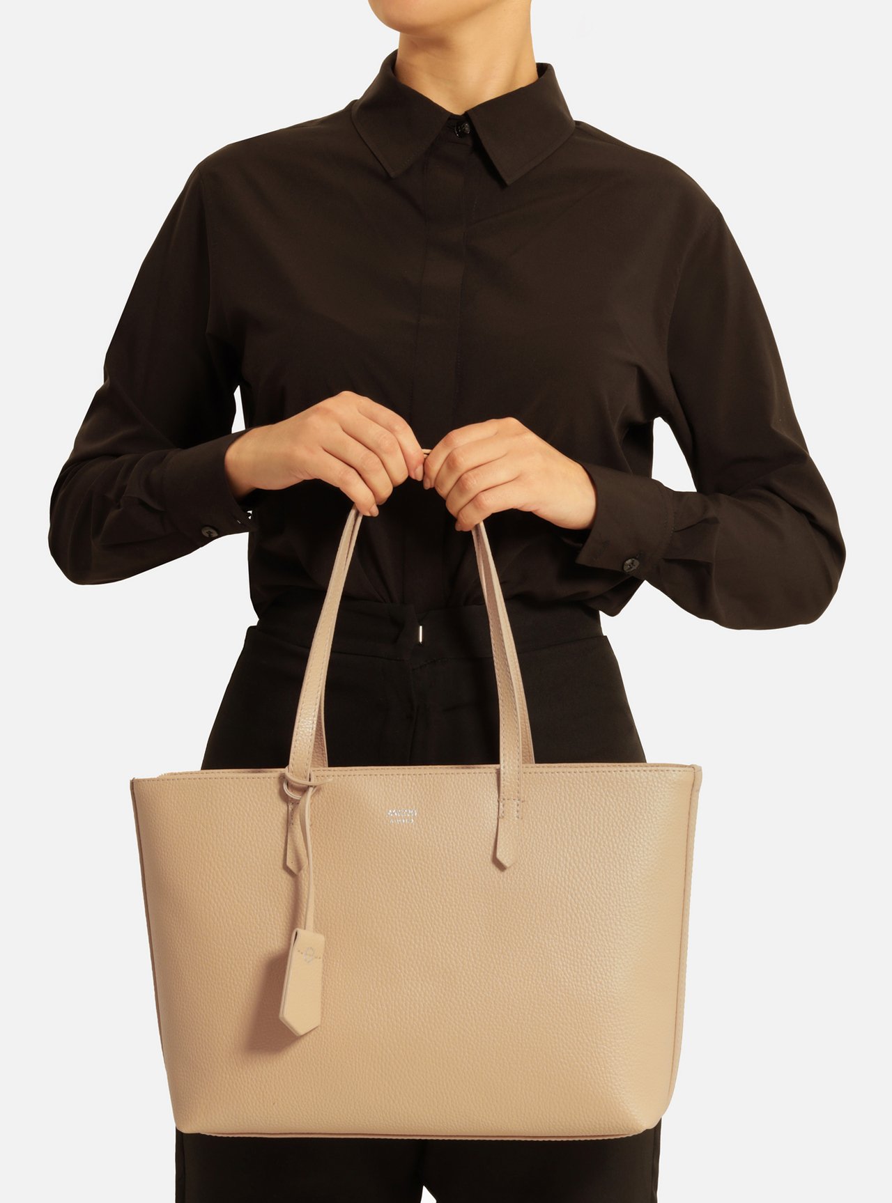 Bolsa Shopping Bege Manu Grande — foto 6