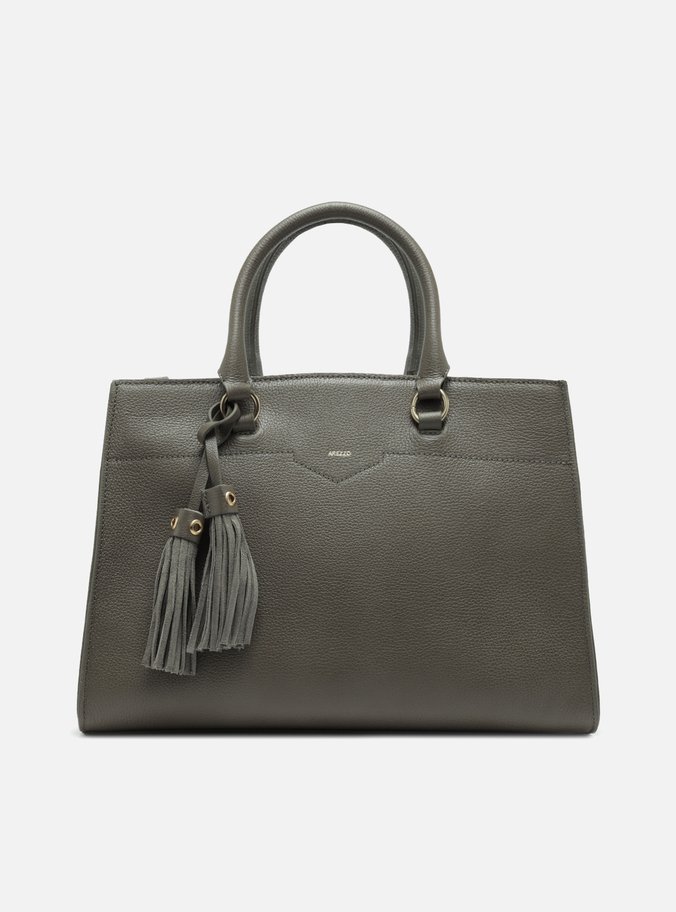 Bolsa Tote Cinza Couro Grande Barbicacho