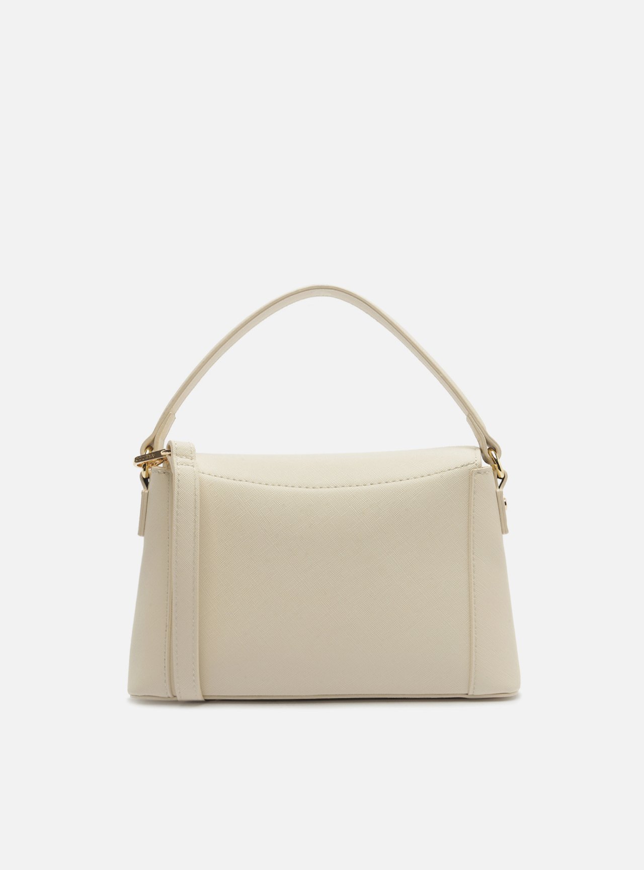Bolsa Tiracolo Branca Média Metais — foto 3