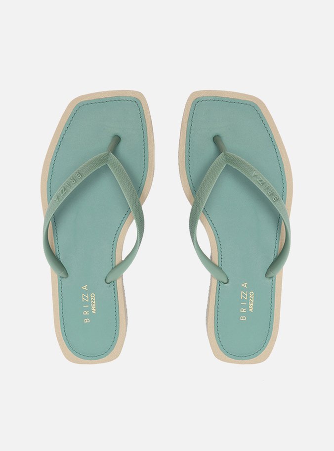 Chinelo de Dedo Verde Square Recouro Brizza