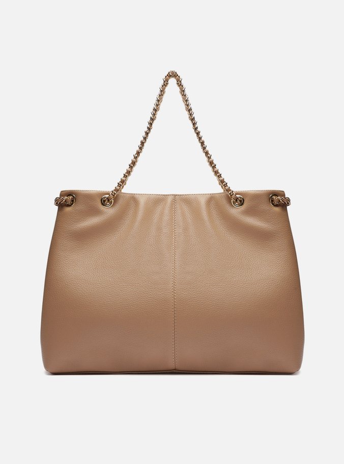 Bolsa Tote Nude Couro Matelassê Gab Grande