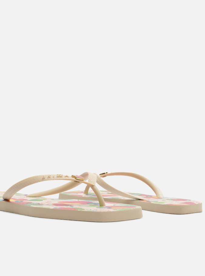 Chinelo de Dedo Branco Collab Loccitane