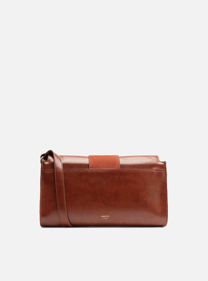 Bolsa Shoulder Caramelo Média Bolso Camurça