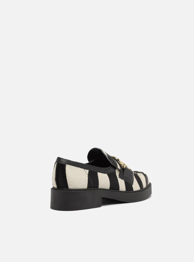 Mocassim Animal Print Bridão Metálico Maxi