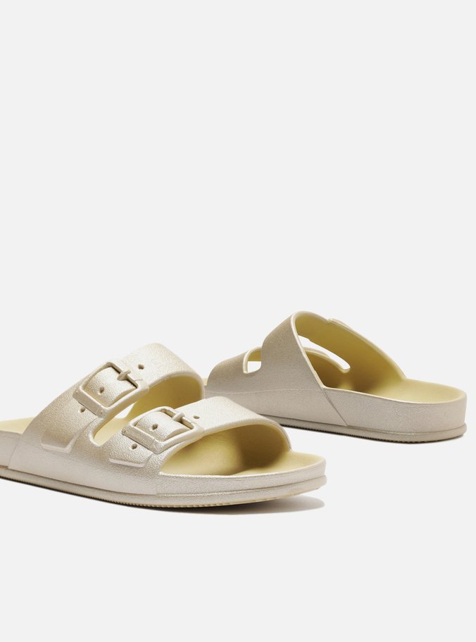Slide Dourado Metal Tiras Lua Brizza