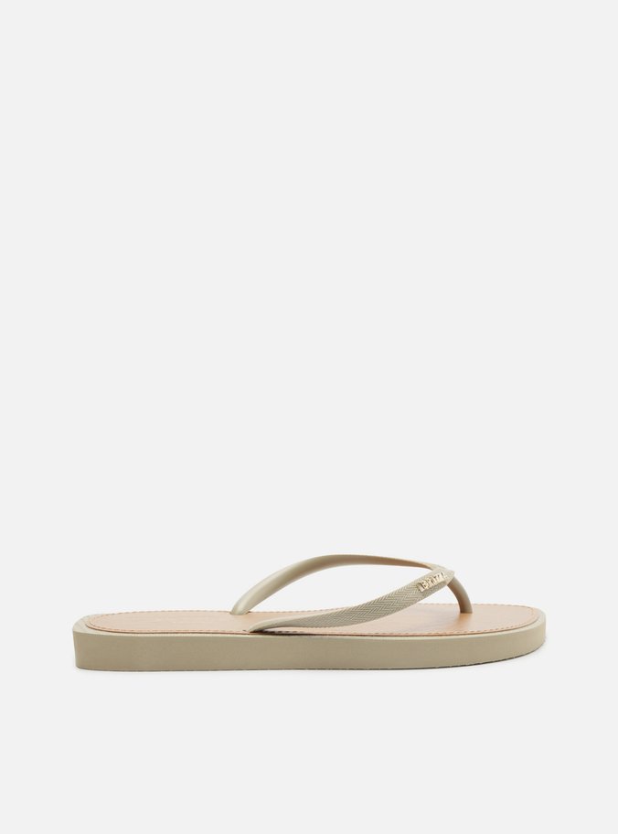 Chinelo de Dedo Cinza Leaf Recouro Brizza