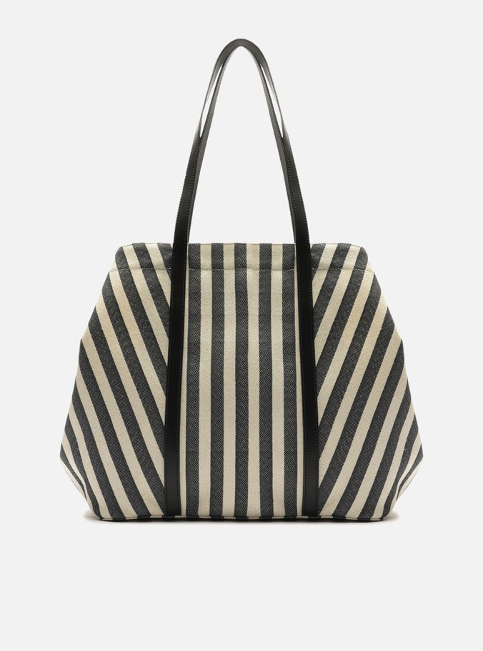 Bolsa Shopping Grande Preto Listras