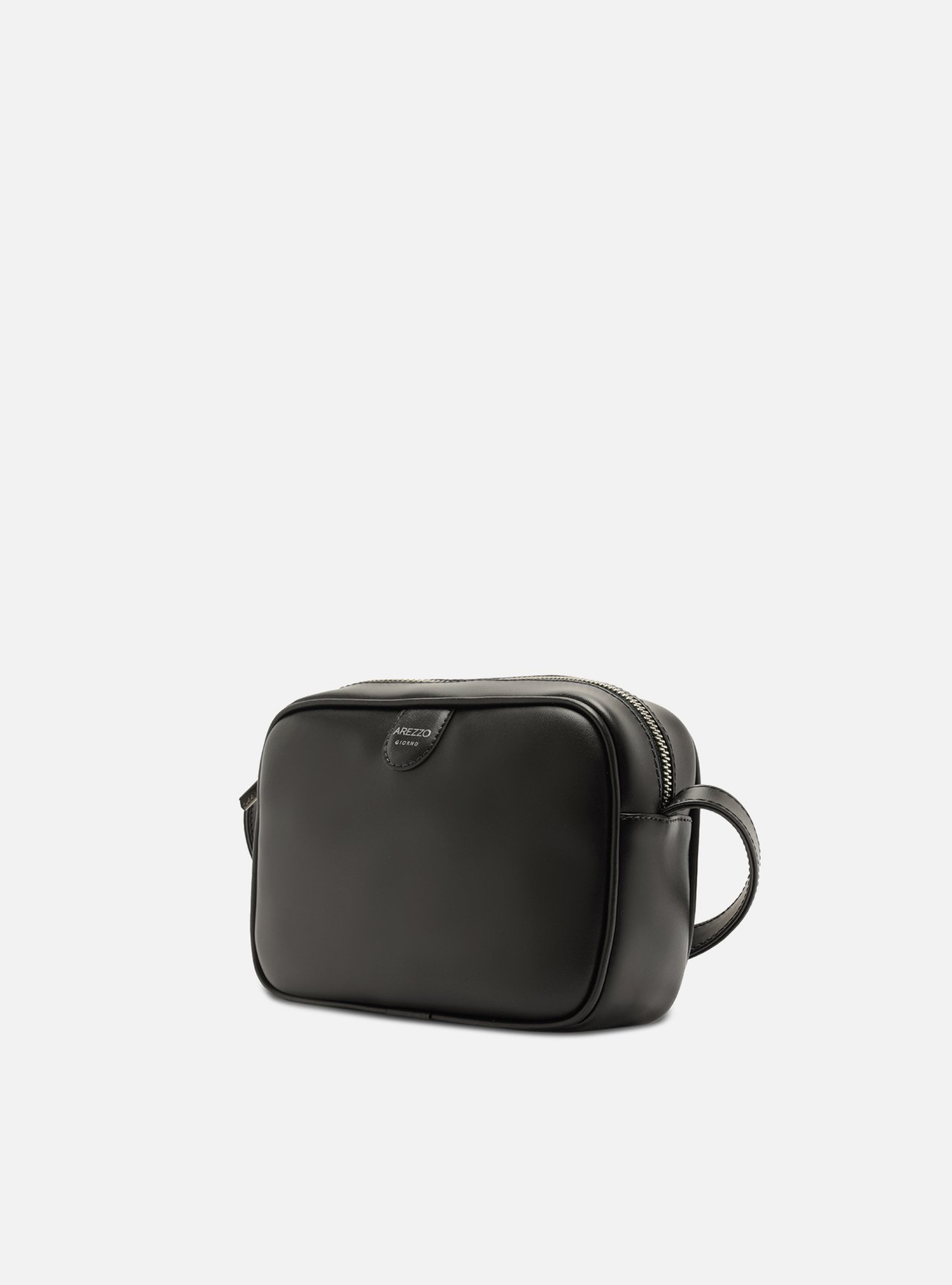 Bolsa Tiracolo Preta Pequena Metais — foto 2