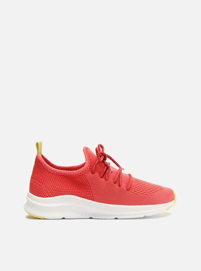 Tênis Slip On Laranja Knit Esportivo ZZ Mov