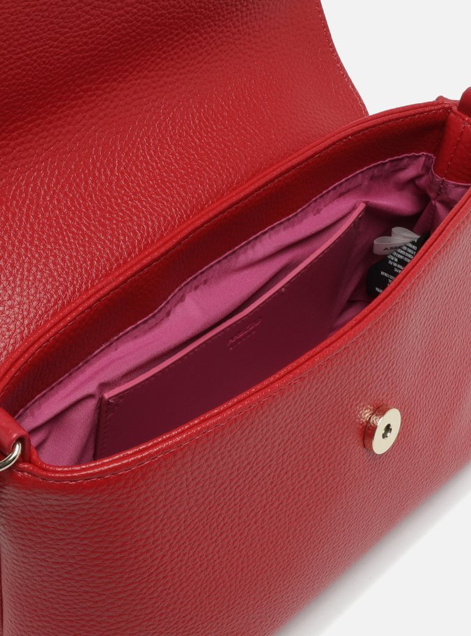 Bolsa Tiracolo Vermelha Média Alça Gorgurão