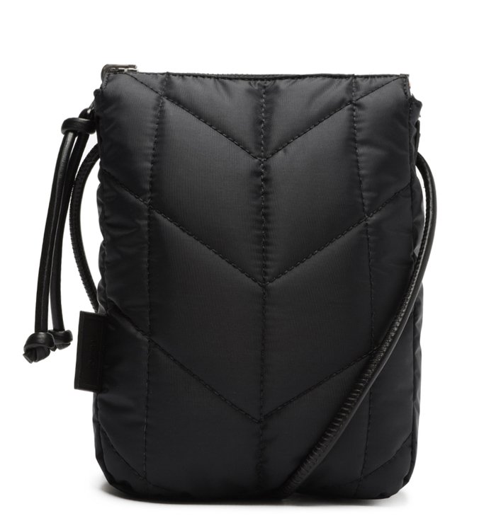 Bolsa Tiracolo Preta Nylon Cora Pequena