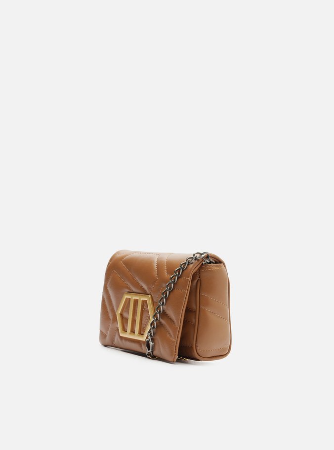 Mini Bag Tiracolo Marrom Nut Couro Emma