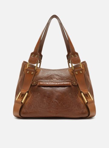 Bolsa Tote Marrom Couro Gretha Grande