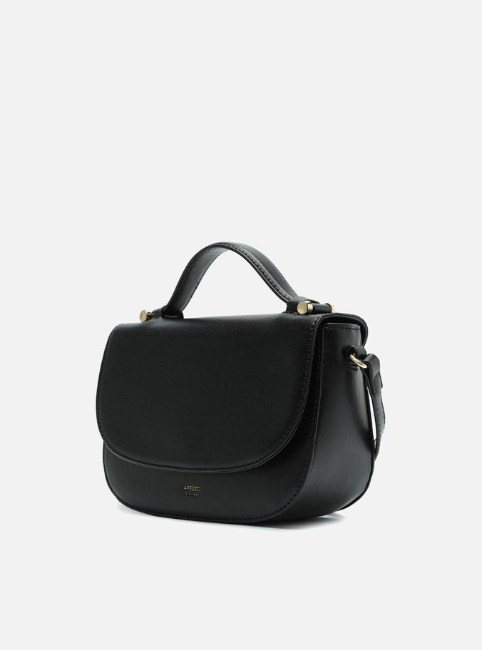 Bolsa Tiracolo Preta Eco Calf Pequena