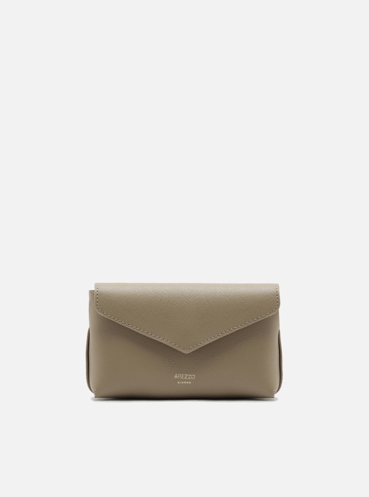 Bolsa Tiracolo Cinza Pequena Envelope — foto 1